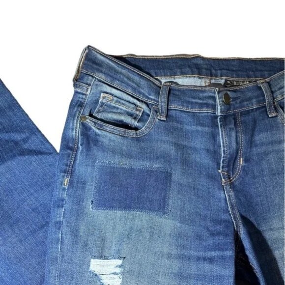 Sandra Venditti Milan blue patchwork slim-fit denim jeans size 26 - Picture 4 of 7